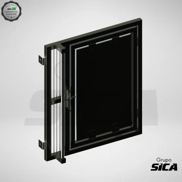 Porta Personalizada Para Canil de Alvenaria