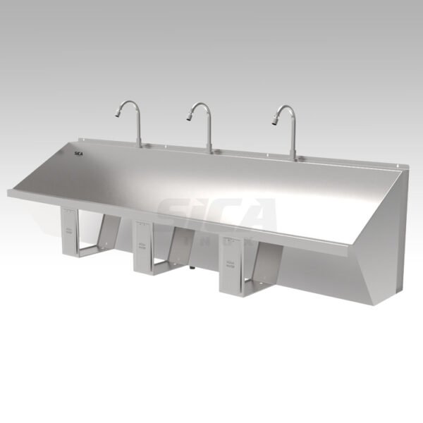 Lavatório Cirúrgico 3 Torneiras – 2600 mm