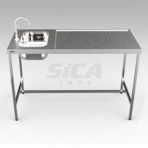 Mesa de Atendimento Veterinário com Pia