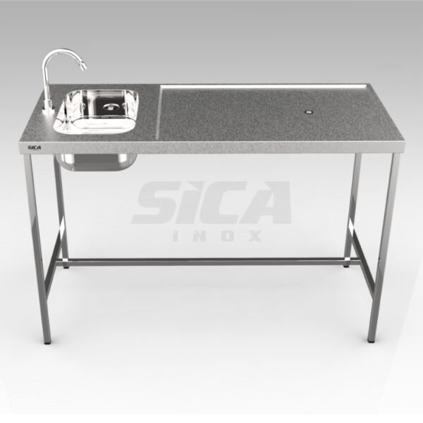 Mesa de Atendimento Veterinário com Pia