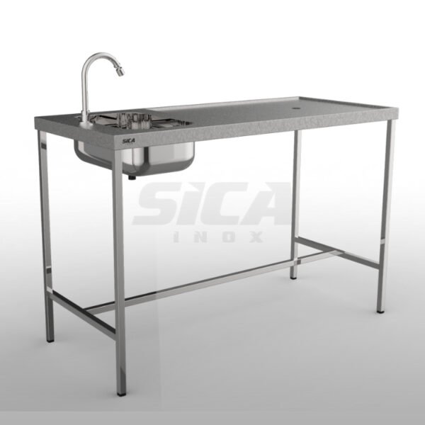 Mesa de Atendimento Veterinário com Pia - Imagem 8