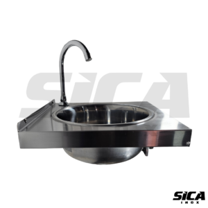 Fregadero compacto para asepsia de acero inoxidable