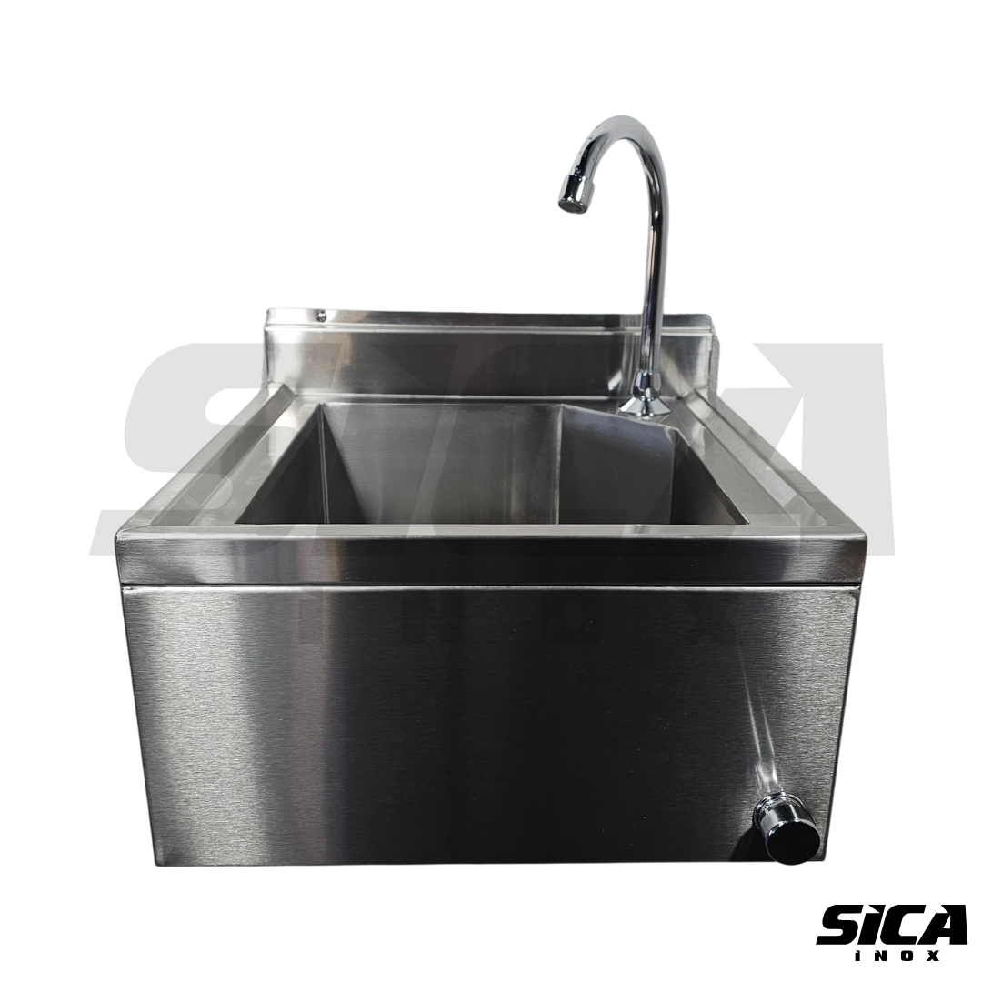 Stainless Steel Surgical Scrub Sink with Automatic Faucet - Image 2