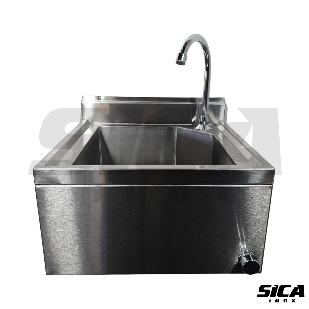 Stainless Steel Surgical Scrub Sink with Automatic Faucet - Image 3