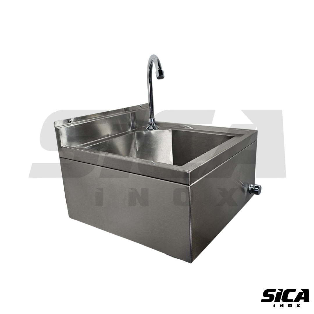 Stainless Steel Surgical Scrub Sink with Automatic Faucet - Image 6