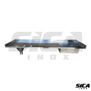 Bancada com Cuba e Expurgo em Inox