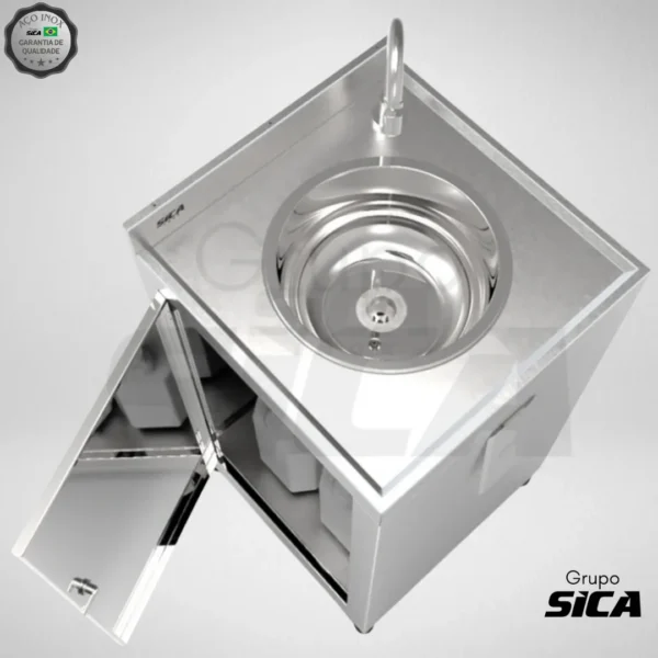 Lavatorio de Campanha em inox - Imagem 4