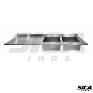 Bancada com 2 cuba sob medida