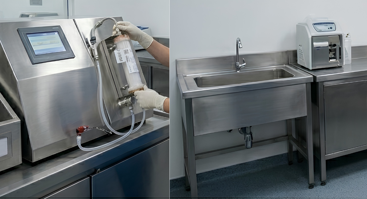 Sala de limpeza para uso capilares em inox, mais durabilidade